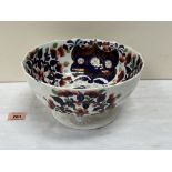 A 19th century cottage lustre or 'Gaudy' Welsh junket bowl. 9½' diam