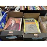 Two boxes of sheet music books