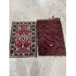 Two eastern prayer mats. Both 36' x 25½'