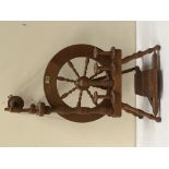 An Ashford (New Zealand) spinning wheel. 34' high