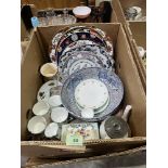 A box of ceramics