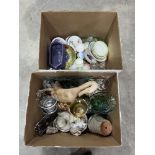 Two boxes of ceramics and sundries