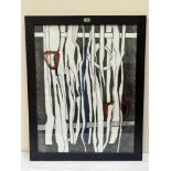 CECILY SASH. SOUTH AFRICAN. 1924-2019 Abstract composition. Signed and dated '09. Mixed media on