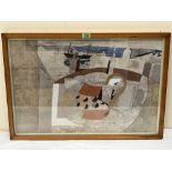 AFTER BEN NICHOLSON St. Ives Rooftops. A Ganymede Reproductions print. 18' x 27'