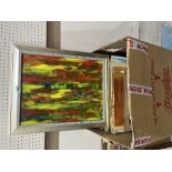 A box of artworks by Peter Pettitt