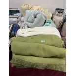 Six Witney blankets and three other wool blankets