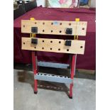 A folding work bench