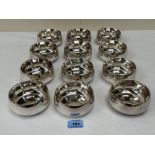 A set of twelve Christofle plated finger bowls