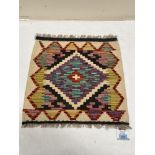 A Choli Kilim prayer rug. 0.47m x 0.50m