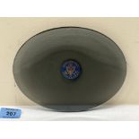 A United States Senate smoked glass oval dish. 8¼' wide