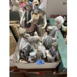 Six Lladro figures