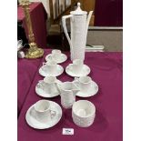 A Portmeirion 'Totem' pattern coffee service comprising fifteen pieces