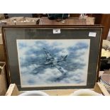 A pair of aviation prints