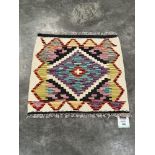 A Choli Kilim prayer rug. 0.47m x 0.50m