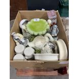 A box of ceramics