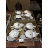 Eight ceramic shaving mugs