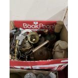 A box of metalware