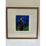 SIGNED DORA HOLTZHANDLER A mother and child. Dated 2000. Acrylic on paper 10¼' x 8½'
