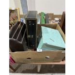 A Compacto-Phone gramophone and miscellaneous boxes etc.