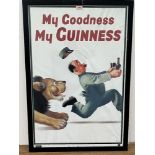 Advertising. A reproduced Guinness poster after Gilroy, 'My Goodness, My Guinness' 36' x 24'.