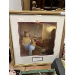 AFTER SALVADOR DALI Gala's Foot. Framed and mounted print 13½' x 13½'