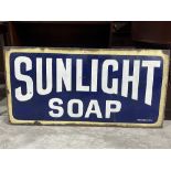 A Sunlight Soap enamel sign, Patent Enamel Co. Birmingham. 24' x 48'