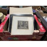 A box of drawings and engravings