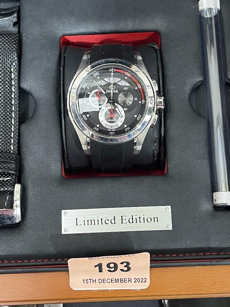 A Jaguar limited edition gentleman's chronograph wristwatch. Electronic movement. Presentation - Image 2 of 2