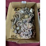 A box of costume jewellery