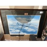 A pair of Spitfire and Hurricane aeronautical prints