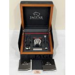 A Jaguar limited edition gentleman's chronograph wristwatch. Electronic movement. Presentation