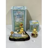 Royal Doulton. The Winnie The Pooh Collection. Two figures - Summer's Day Picnic and Pooh Counting