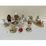 Twelve Beswick figures. Not boxed.