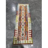 A Choli Kilim carpet runner 1.93m x 0.6m