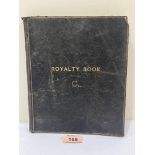 A Victorian leather bound royalty account books for mineral sales, mining etc.