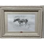 MANNER OF SIR JOHN KYFFIN WILLIAMS Welsh Pony. Bears initials KW. Pencil and wash 10' x 16'