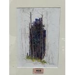 ELEANOR FORTESCUE-BRICKDALE. BRITISH 1872-1945 A forest glade. Signed verso. Watercolour 8¼' x 5¾'