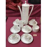 A Portmeirion 'Totem' pattern coffee service comprising fifteen pieces