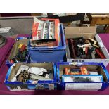 A large collection of model railway rolling stock, locomotives, buildings etc.