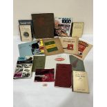 A collection of motoring manuals and ephemera