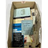 A box of ephemera