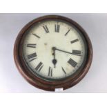 AN EARLY 20TH CENTURY WALL CLOCK