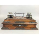 A LATE VICTORIAN DESK INKSTAND