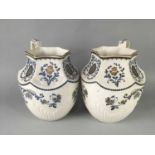 A PAIR OF WEDGWOOD GHIBERTI EWERS AND OTHER CERAMICS