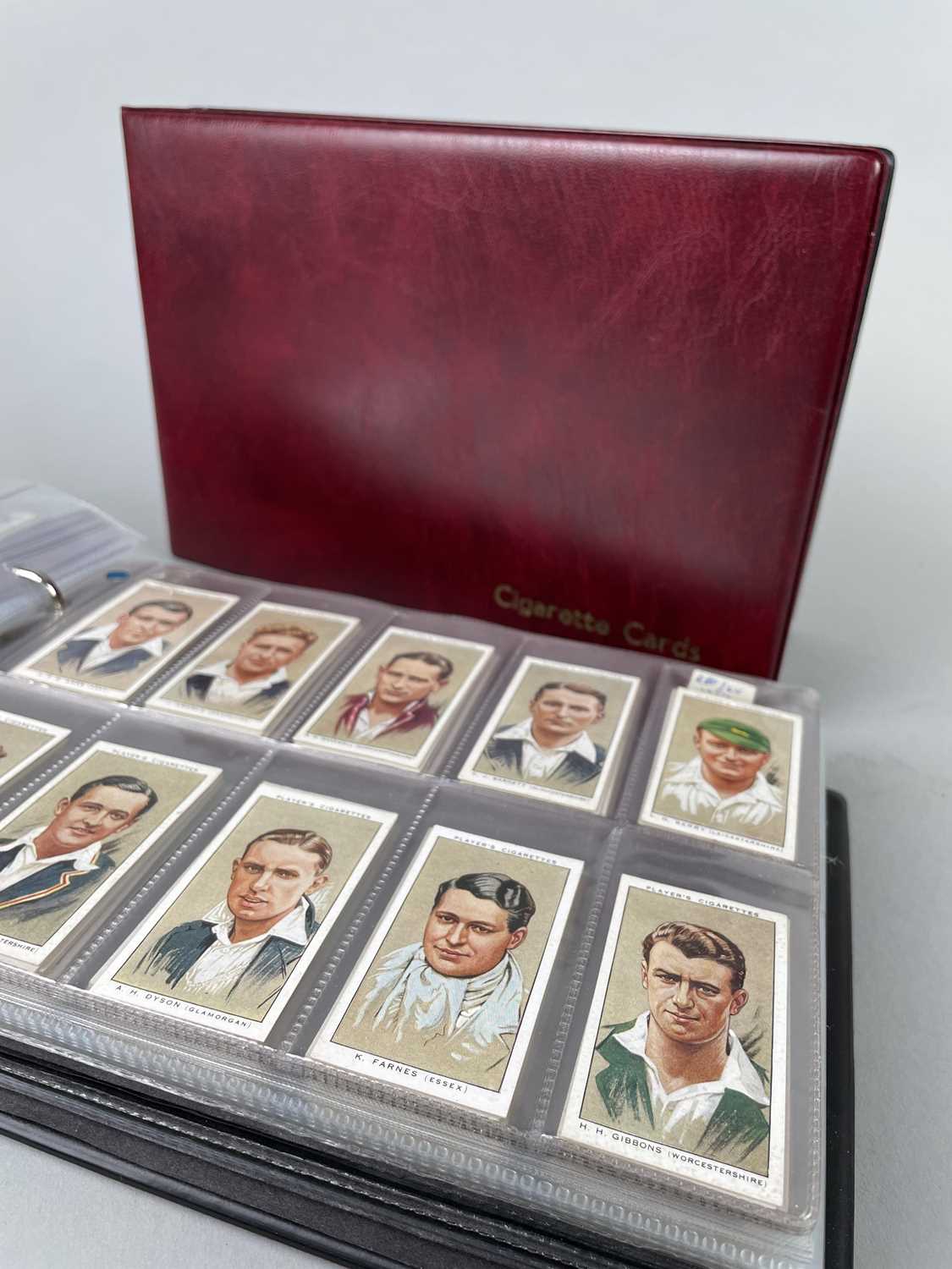 A LOT OF TWO ALBUMS OF CIGARETTE CARDS