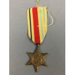 A LOT OF SIX WWII GENERAL SERVICE MEDALS