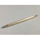 A CROSS ROLLED GOLD BALLPOINT PEN ALONG WITH VARIOUS SILVER AND WHITE METAL ITEMS