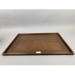 A COPPER TRAY OF ARTS & CRAFTS DESIGN