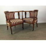 A PAIR OF EARLY 20TH CENTURY MAHOGANY TUB CHAIRS