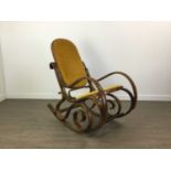 A BENTWOOD ROCKING CHAIR